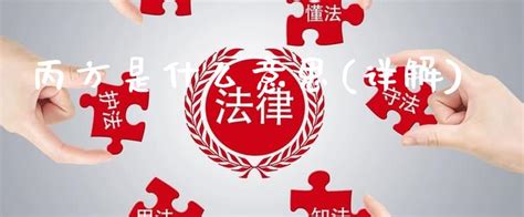 丙方 意思